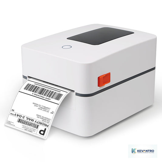 Kevantro KEVLBL-401DT | 4-Inch Thermal Label Printer | 152mm/s | USB Bluetooth WiFi LAN | Shipping Labels Barcodes | TSPL | Compatible with Amazon eBay Shopify Royal Mail