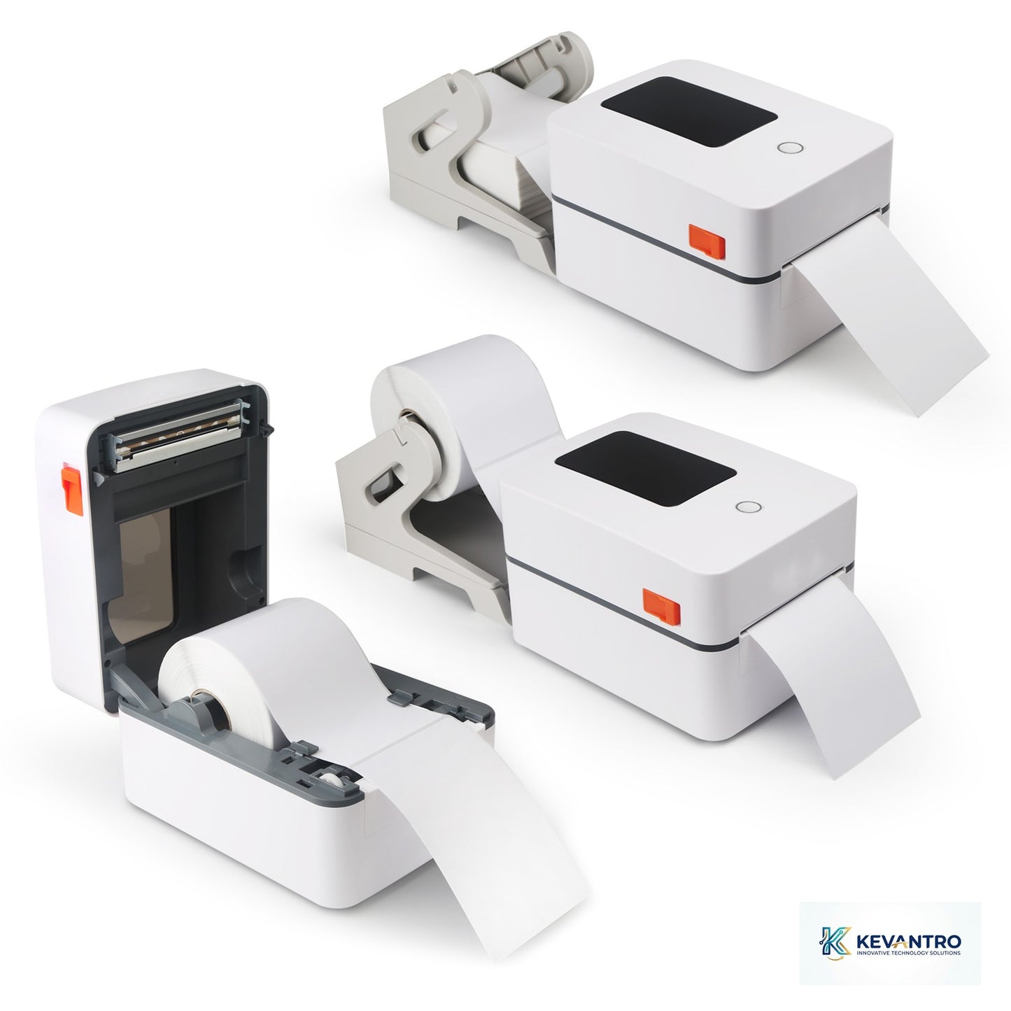 Kevantro KEVLBL-401DT | 4-Inch Thermal Label Printer | 152mm/s | USB Bluetooth WiFi LAN | Shipping Labels Barcodes | TSPL | Compatible with Amazon eBay Shopify Royal Mail
