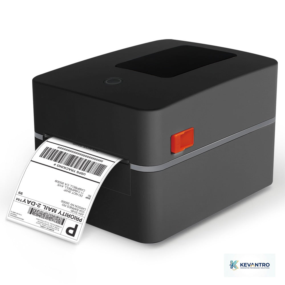 Kevantro KEVLBL-401DT | 4-Inch Thermal Label Printer | 152mm/s | USB Bluetooth WiFi LAN | Shipping Labels Barcodes | TSPL | Compatible with Amazon eBay Shopify Royal Mail