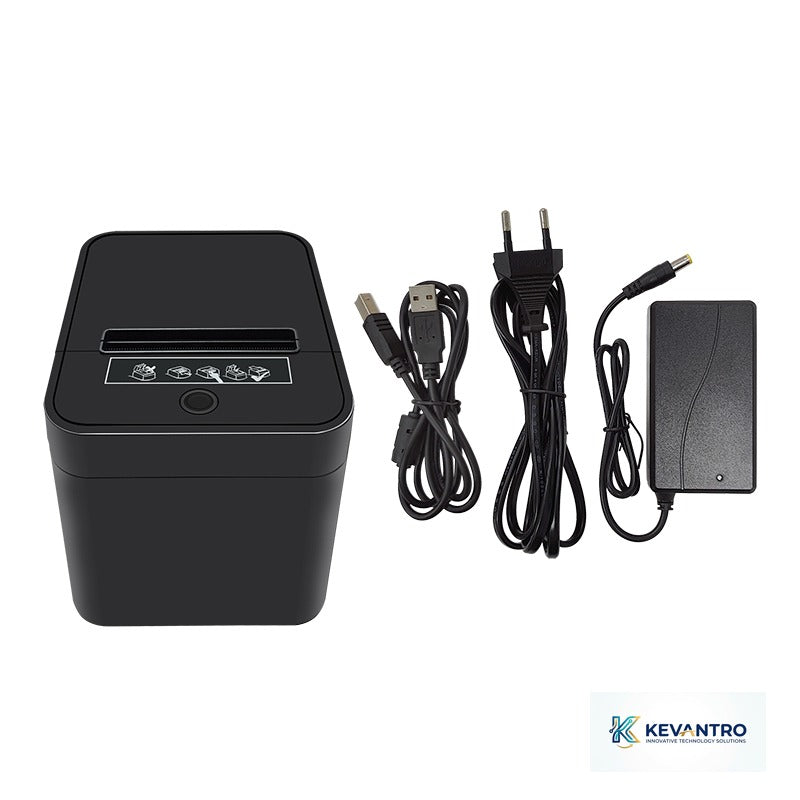 Kevantro KEVPRNT-812 | 80mm Thermal Receipt Printer with Auto Cutter | USB LAN Bluetooth WiFi | 230mm/s | ESC/POS
